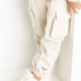 Dolce Sports Trackpants - White Sand