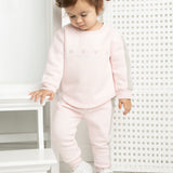 Dolce Detailed Crew & Pant Set - Pink