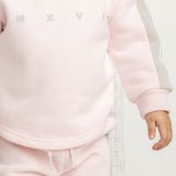 Dolce Detailed Crew & Pant Set - Pink