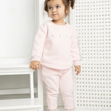 Dolce Detailed Crew & Pant Set - Pink