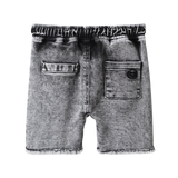 Dustin Cracked Soda Denim Shorts - Ash