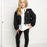 Ebony Detailed Zip Jacket - Black