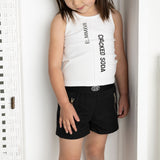 Ebony CS Detailed Zip Short - Black