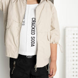 Ebony CS Detailed Zip Short - Black