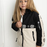 Elijah Hooded Jacket Pebble/Black