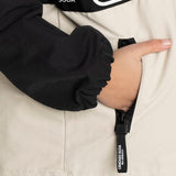 Elijah Hooded Jacket Pebble/Black