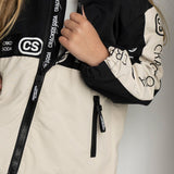 Elijah Hooded Jacket Pebble/Black