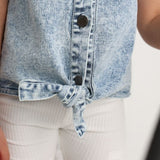 Ellie Embossed Shorts - Cream