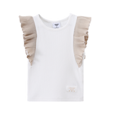 Ellie Frill Top - Cream