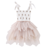 Ellie Ruched Tutu - Beige