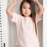Emma Waffle Tee - Pink