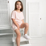Emma Waffle Tee - Pink