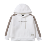 Theodore White Essential Hoodie - White/Truffle