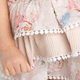 Naomi Bodysuit Layered Dress - Floral
