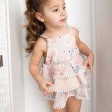 Naomi Bodysuit Layered Dress - Floral