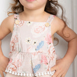 Naomi Bodysuit Layered Dress - Floral