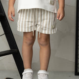 Freddie Stripe Short - Pebble