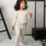 Freddie Crew & Trackpant Set - Pebble