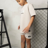 Freddie CRKD Tee & Short Set - Pebble