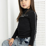 Harlow Ribbed Fleece L/S -Black
