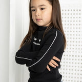 Harlow Ribbed Fleece L/S -Black