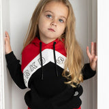 Harlow Hoodie & Trackpant Set - Red & Black
