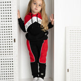 Harlow Hoodie & Trackpant Set - Red & Black