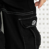 Harlow Detailed Stitch Jeans - Black Denim