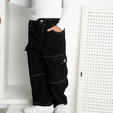 Harlow Detailed Stitch Jeans - Black Denim