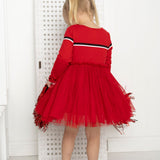Harlow Detailed Tutu - Red
