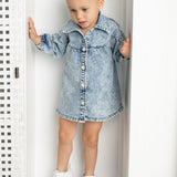 Harper Denim Dress - Blue Denim