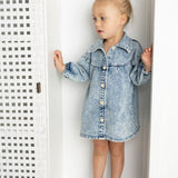Harper Denim Dress - Blue Denim