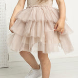 Harper Ruched Layered Tutu Sand