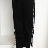 Harper Detailed Pant With Zip - Black
