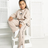 Harper Beige Crew & Pant Set