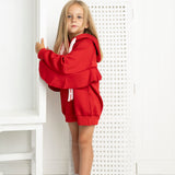 Scarlett Frill Hooded Dress