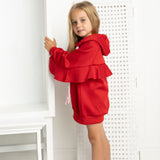 Scarlett Frill Hooded Dress
