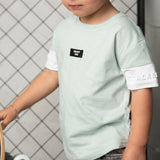 Huck Scoop Tee - Pale Aqua