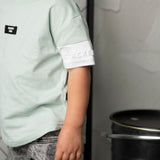 Huck Scoop Tee - Pale Aqua