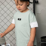 Huck Scoop Tee - Pale Aqua
