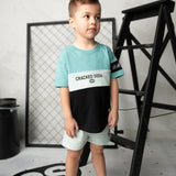 Huck Detailed Tee & Short Set