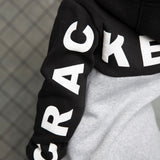 Hudson Detailed Hoodie - Black/Grey