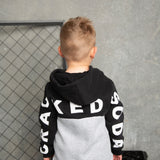 Hudson Detailed Hoodie - Black/Grey