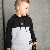 Hudson Detailed Hoodie - Black/Grey