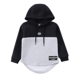 Hudson Detailed Hoodie - Black/Grey