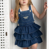 Indigo Denim Layered Pinafore - Blue Denim