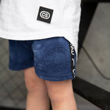 Javier Detailed Shorts - Blue Wash