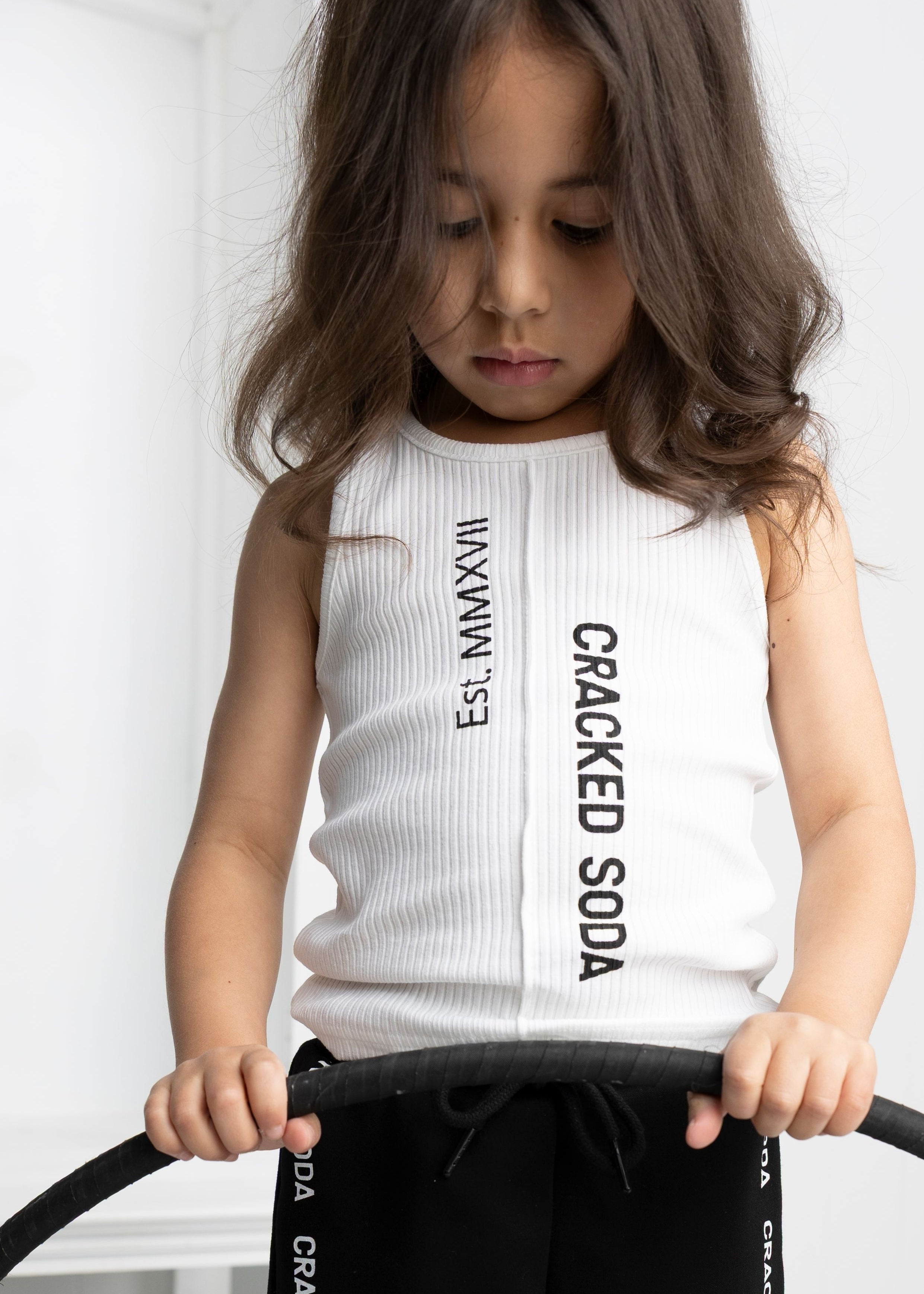 Jewel Detailed Tank - White-Clothing-Cracked Soda
