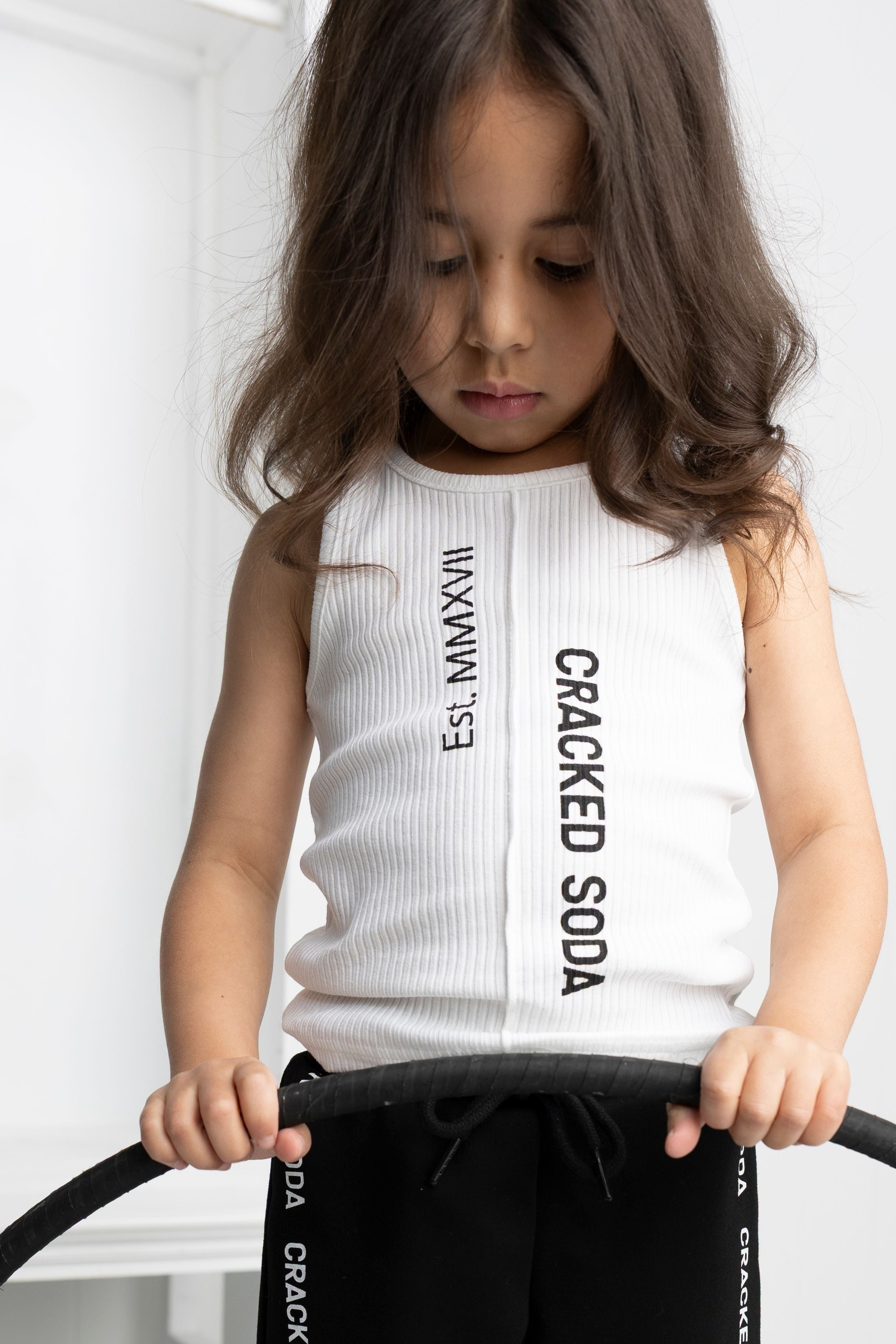 Jewel Detailed Tank - White-Clothing-Cracked Soda