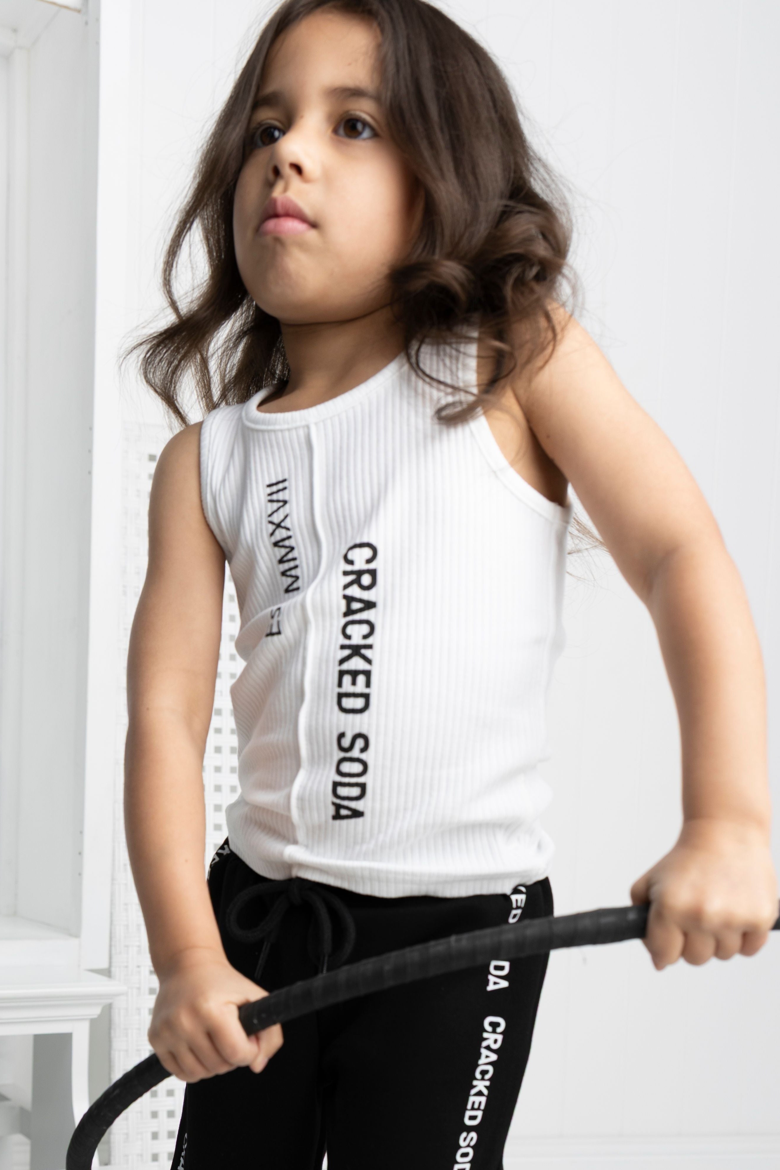 Jewel Detailed Tank - White-Clothing-Cracked Soda